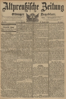 Altpreussische Zeitung, Nr.200 Mittwoch 26 August 1896, 48. Jahrgang