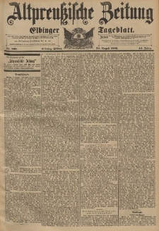 Altpreussische Zeitung, Nr.202 Freitag 28 August 1896, 48. Jahrgang