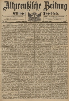 Altpreussische Zeitung, Nr.203 Sonnabend 29 August 1896, 48. Jahrgang