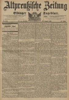 Altpreussische Zeitung, Nr.204 Sonntag 30 August 1896, 48. Jahrgang