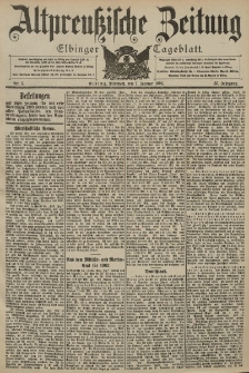 Altpreussische Zeitung, Nr. 5 Mittwoch 7 Januar 1903, 55. Jahrgang