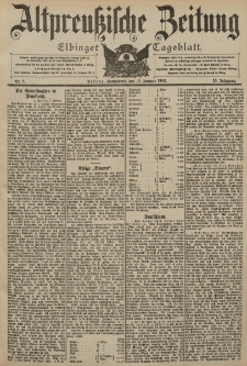 Altpreussische Zeitung, Nr. 8 Sonnabend 10 Januar 1903, 55. Jahrgang
