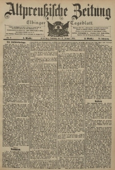 Altpreussische Zeitung, Nr. 9 Sonntag 11 Januar 1903, 55. Jahrgang