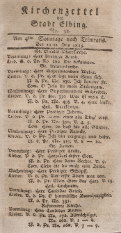 Kirchenzettel der Stadt Elbing, Nr. 32, 11 Juli 1813