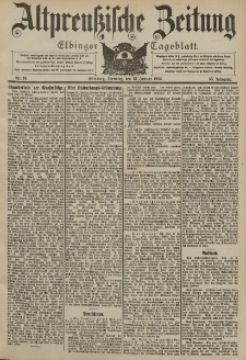 Altpreussische Zeitung, Nr. 10 Dienstag 13 Januar 1903, 55. Jahrgang