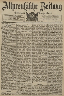 Altpreussische Zeitung, Nr. 16 Dienstag 20 Januar 1903, 55. Jahrgang