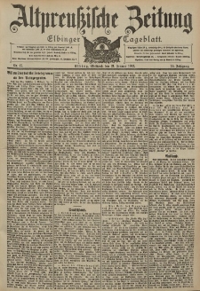 Altpreussische Zeitung, Nr. 17 Mittwoch 21 Januar 1903, 55. Jahrgang