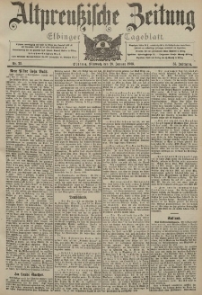 Altpreussische Zeitung, Nr. 23 Mittwoch 28 Januar 1903, 55. Jahrgang