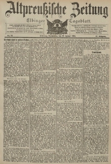 Altpreussische Zeitung, Nr. 24 Donnerstag 29 Januar 1903, 55. Jahrgang