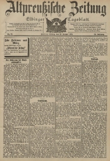 Altpreussische Zeitung, Nr. 25 Freitag 30 Januar 1903, 55. Jahrgang