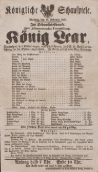 Bestandteil Nr. 33 der Nitschmanns Sammlungen:"König Lear"