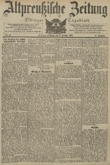 Altpreussische Zeitung, Nr. 40 Dienstag 17 Februar 1903, 55. Jahrgang