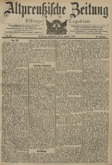 Altpreussische Zeitung, Nr. 44 Sonnabend 21 Februar 1903, 55. Jahrgang