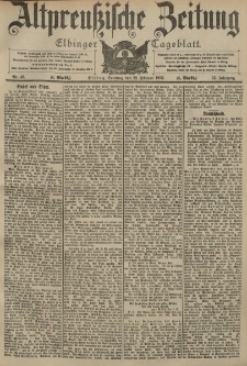 Altpreussische Zeitung, Nr. 45 Sonntag 22 Februar 1903, 55. Jahrgang