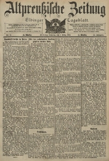 Altpreussische Zeitung, Nr. 51 Sonntag 1 März 1903, 55. Jahrgang
