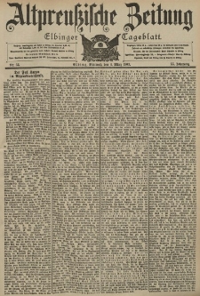 Altpreussische Zeitung, Nr. 53 Mittwoch 4 März 1903, 55. Jahrgang