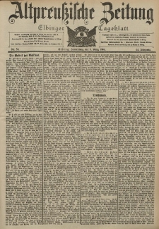 Altpreussische Zeitung, Nr. 54 Donnerstag 5 März 1903, 55. Jahrgang