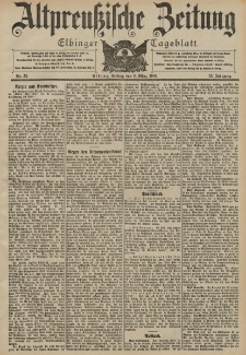 Altpreussische Zeitung, Nr. 55 Freitag 6 März 1903, 55. Jahrgang