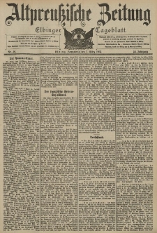 Altpreussische Zeitung, Nr. 56 Sonnabend 7 März 1903, 55. Jahrgang