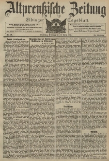 Altpreussische Zeitung, Nr. 59 Mittwoch 11 März 1903, 55. Jahrgang