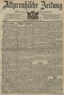 Altpreussische Zeitung, Nr. 59 Mittwoch 11 März 1903, 55. Jahrgang