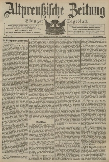 Altpreussische Zeitung, Nr. 64 Dienstag 17 März 1903, 55. Jahrgang