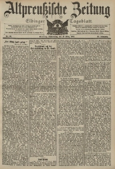 Altpreussische Zeitung, Nr. 66 Donnerstag 19 März 1903, 55. Jahrgang