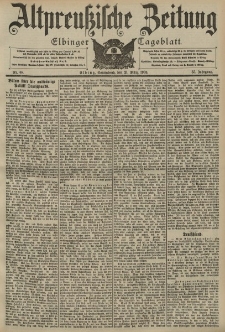 Altpreussische Zeitung, Nr. 68 Sonnabend 21 März 1903, 55. Jahrgang