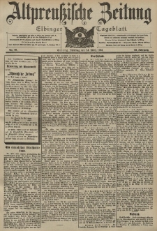 Altpreussische Zeitung, Nr. 70 Dienstag 24 März 1903, 55. Jahrgang