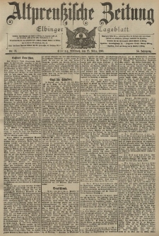 Altpreussische Zeitung, Nr. 71 Mittwoch 25 März 1903, 55. Jahrgang