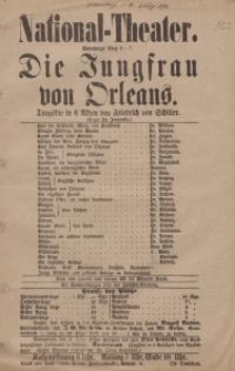 Pozycja nr 122 z kolekcji Henryka Nitschmanna : "Die Jungfrau von Orleans"
