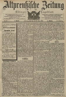 Altpreussische Zeitung, Nr. 75 Sonntag 29 März 1903, 55. Jahrgang