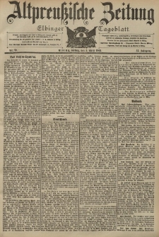 Altpreussische Zeitung, Nr. 79 Freitag 3 April 1903, 55. Jahrgang
