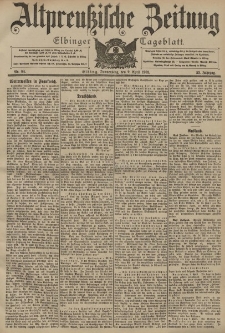 Altpreussische Zeitung, Nr. 84 Donnerstag 9 April 1903, 55. Jahrgang