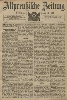 Altpreussische Zeitung, Nr. 85 Freitag 10 April 1903, 55. Jahrgang