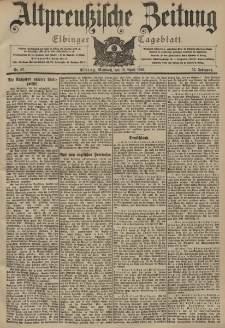 Altpreussische Zeitung, Nr. 87 Mittwoch 15 April 1903, 55. Jahrgang