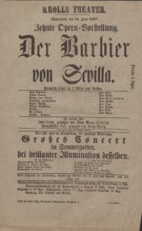 Pozycja nr 45 z kolekcji Henryka Nitschmanna : "Der Barbier von Sevilla"