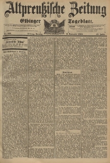 Altpreussische Zeitung, Nr. 210 Sonntag 6 September 1896, 48. Jahrgang