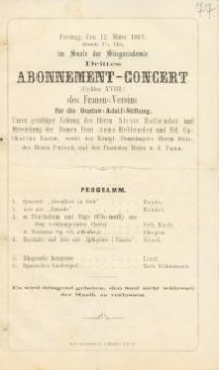 Bestandteil Nr. 77 der Nitschmanns Sammlungen: Abonnement-Concert