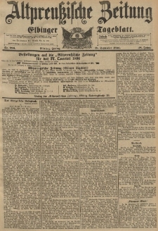 Altpreussische Zeitung, Nr. 220 Freitag 18 September 1896, 48. Jahrgang