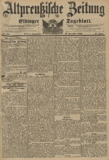 Altpreussische Zeitung, Nr. 221 Sonnabend 19 September 1896, 48. Jahrgang
