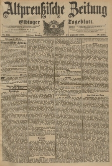 Altpreussische Zeitung, Nr. 222 Sonntag 20 September 1896, 48. Jahrgang