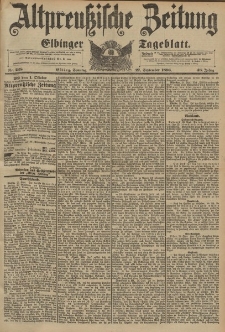 Altpreussische Zeitung, Nr. 228 Sonntag 27 September 1896, 48. Jahrgang
