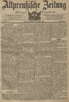 Altpreussische Zeitung, Nr. 92 Dienstag 21 April 1903, 55. Jahrgang