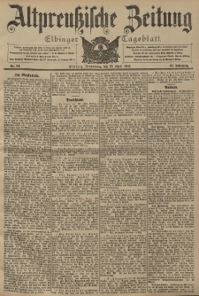 Altpreussische Zeitung, Nr. 94 Donnerstag 23 April 1903, 55. Jahrgang