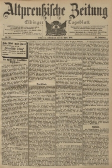 Altpreussische Zeitung, Nr. 96 Sonnabend 25 April 1903, 55. Jahrgang