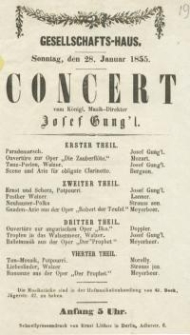 Pozycja nr 19 z kolekcji Henryka Nitschmanna : Concert (Josef Gung'l)