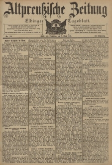 Altpreussische Zeitung, Nr. 104 Dienstag 5 Mai 1903, 55. Jahrgang