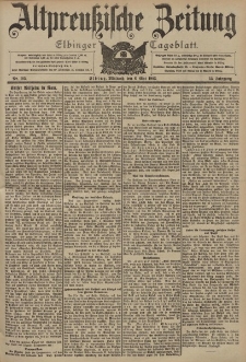 Altpreussische Zeitung, Nr. 105 Mittwoch 6 Mai 1903, 55. Jahrgang