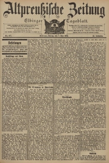 Altpreussische Zeitung, Nr. 107 Freitag 8 Mai 1903, 55. Jahrgang